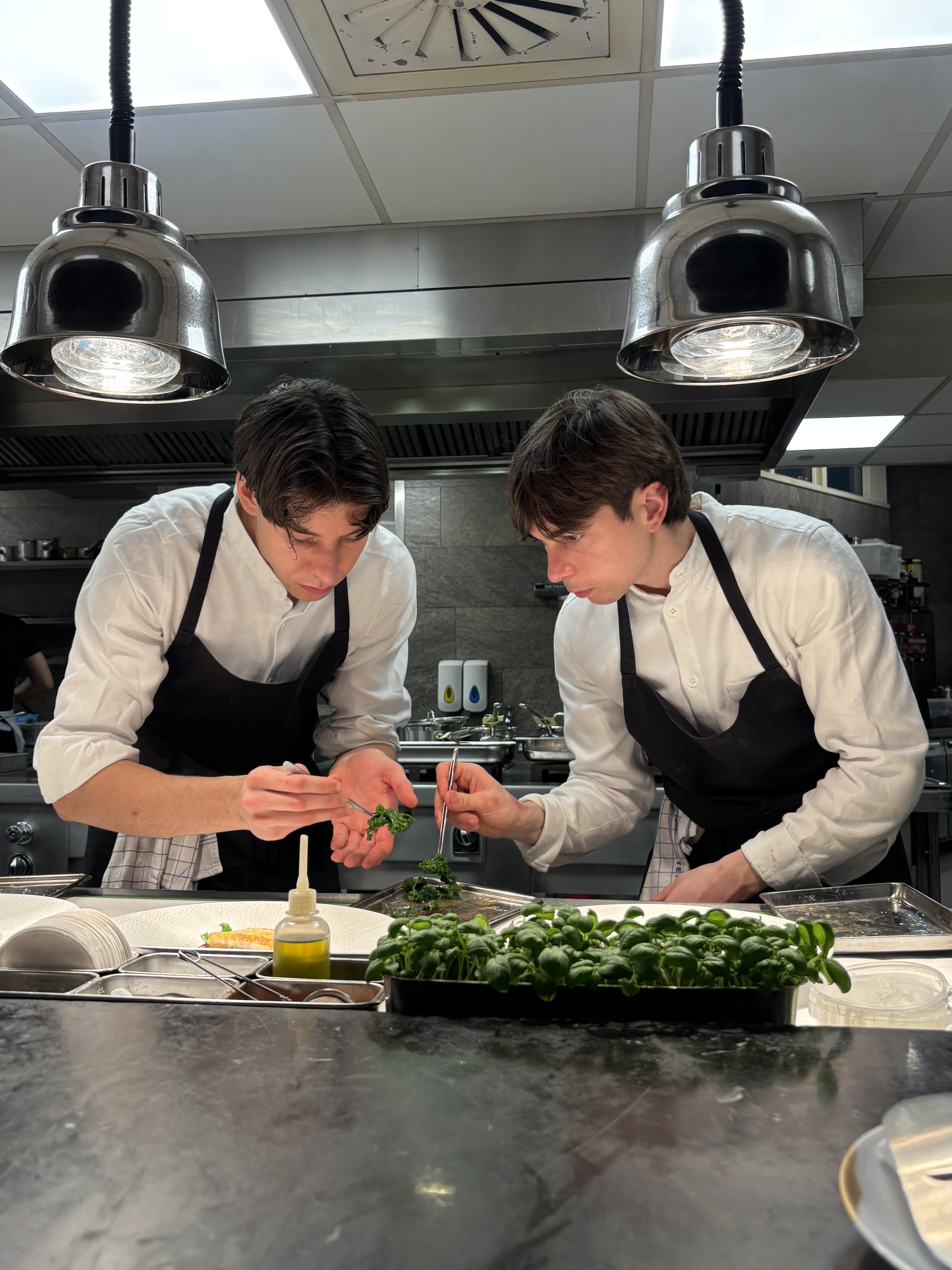 PotusChef cooking at a pop-up venue